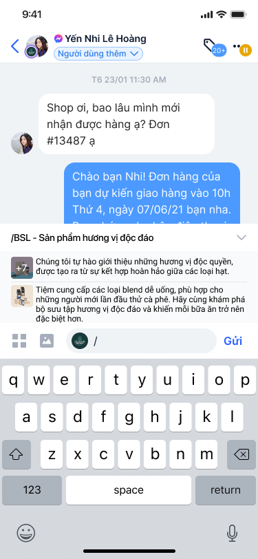 Chọn Câu trả lời nhanh gồm nhiều nội dung trên mobile